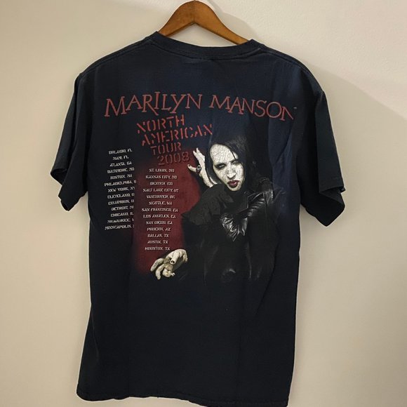 2008 MARILYN MANSON TOUR TEE SIZE SMALL - Picture 4 of 7